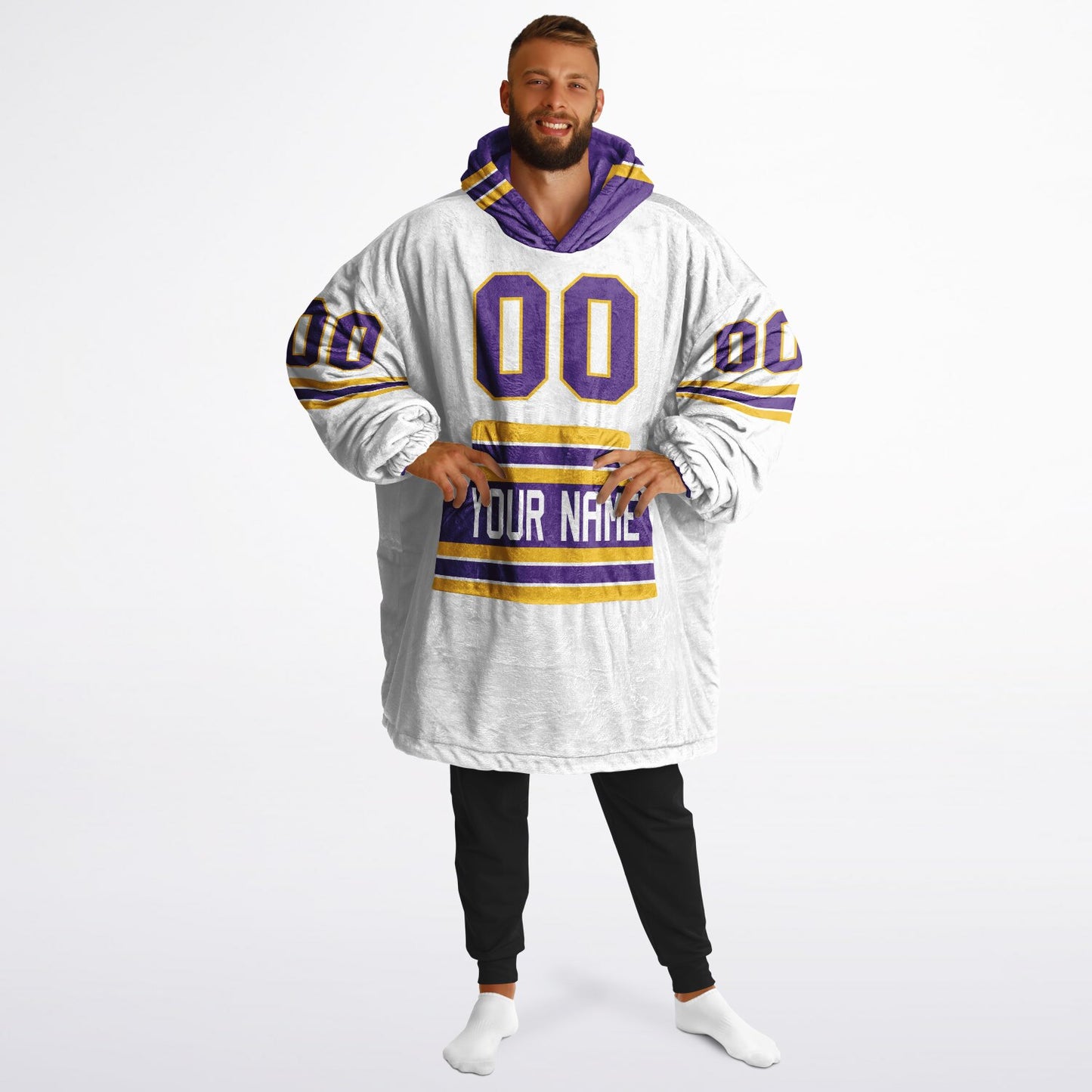 Purple/Gold/White Superfan Reversible
