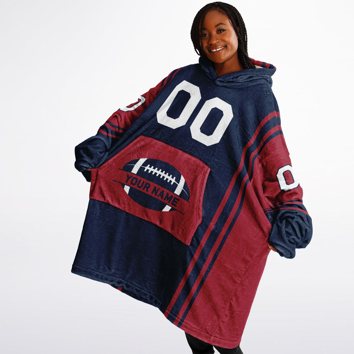 Navy & Red Bold