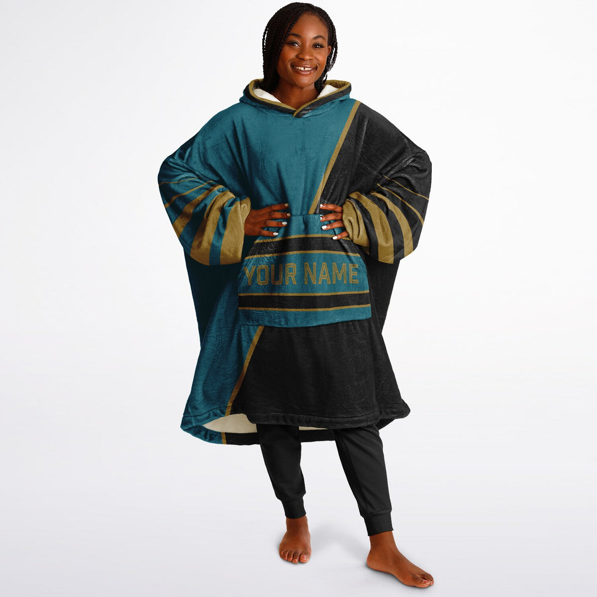 Teal Black Gold Split Decision