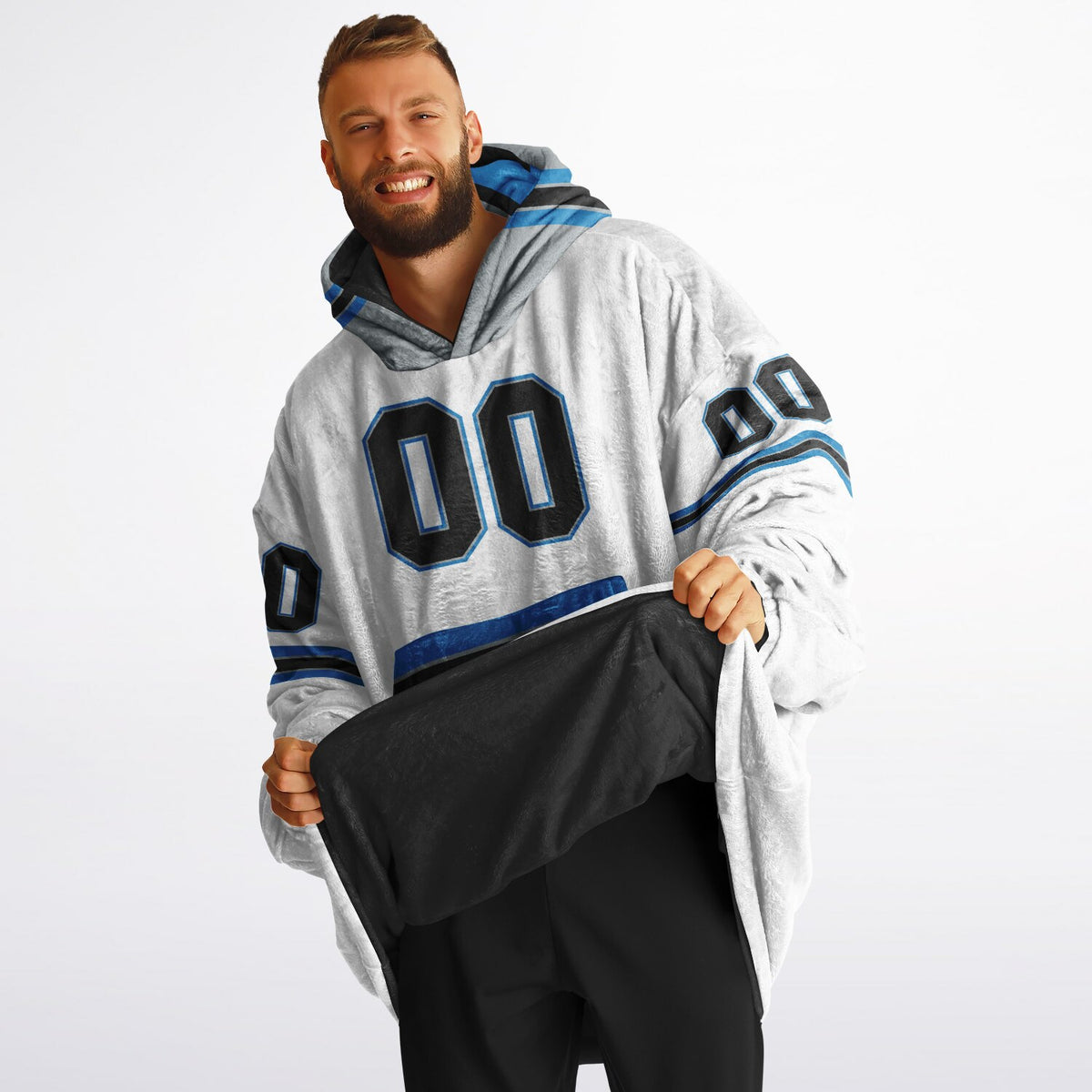 Black/Blue/Silver Superfan Reversible