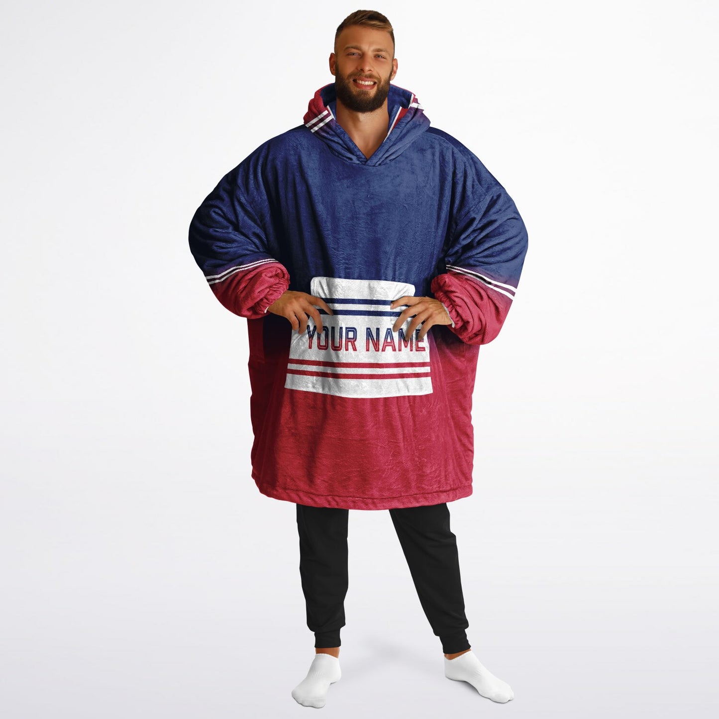 Dark Blue/Red/White Everyday Reversible