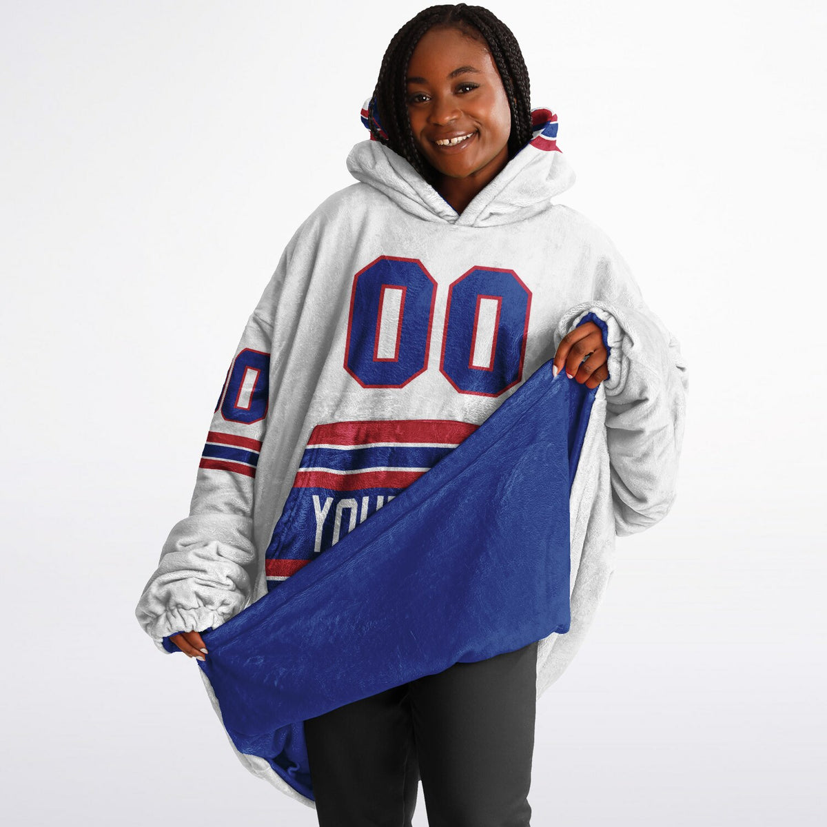 Blue/Red/White Superfan Reversible