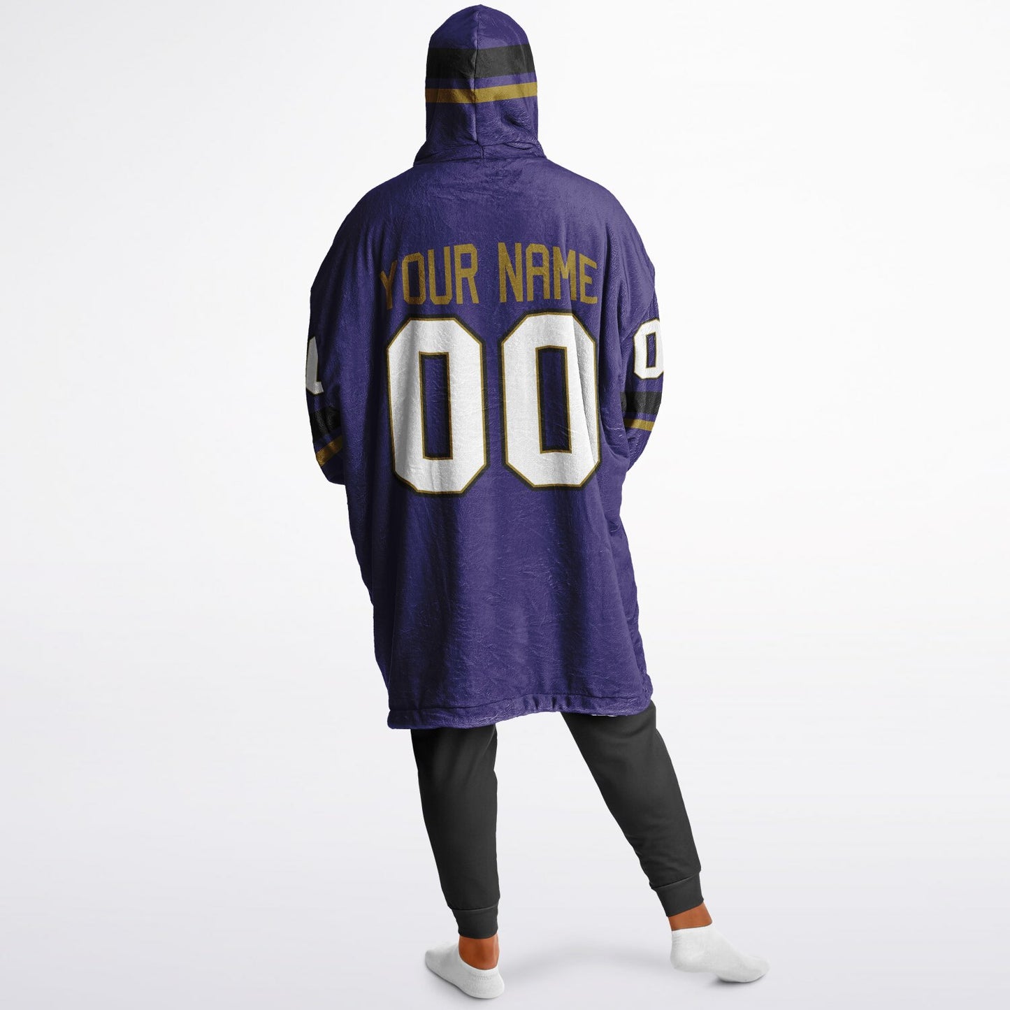 Purple/Black/Metallic Gold Superfan Reversible
