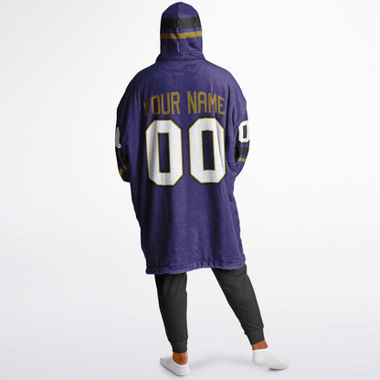 Purple/Black/Metallic Gold Superfan Reversible