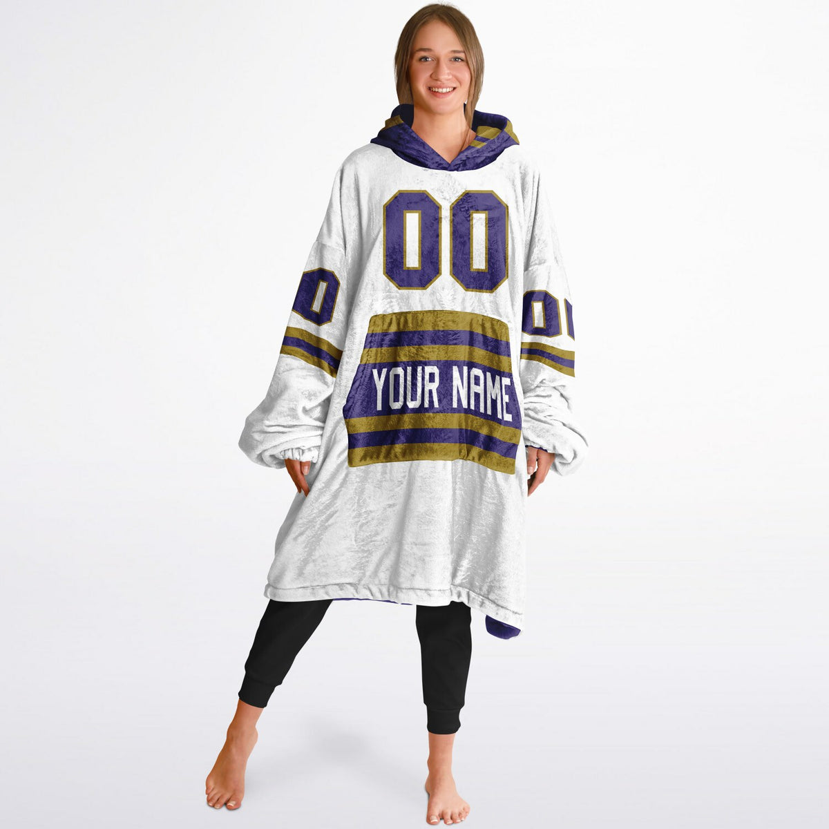 Purple Dark Gold Superfan Reversible