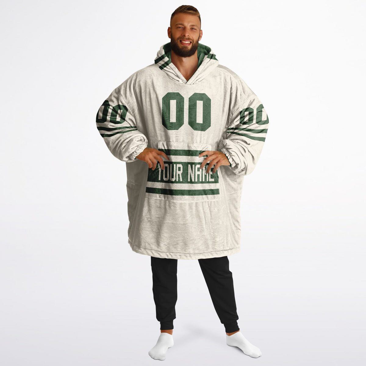 Forest Green & Cream Superfan Reversible