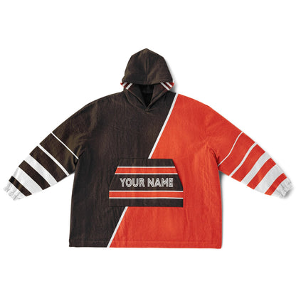 Brown/Orange/White Everyday Reversible