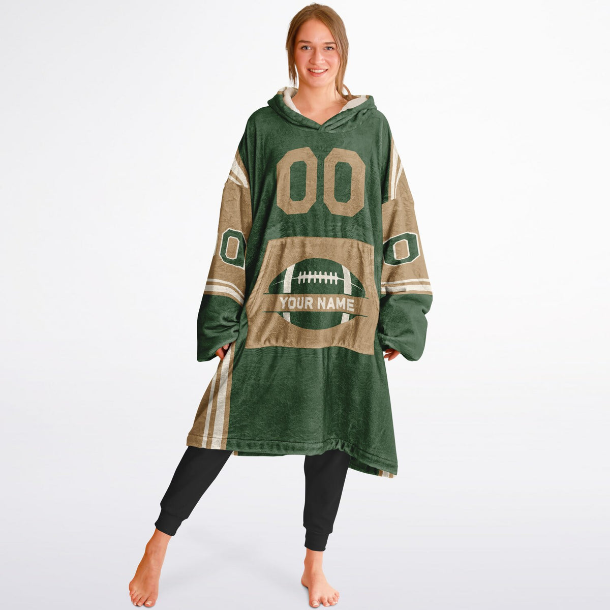 Forest Green Cream Camel Bold