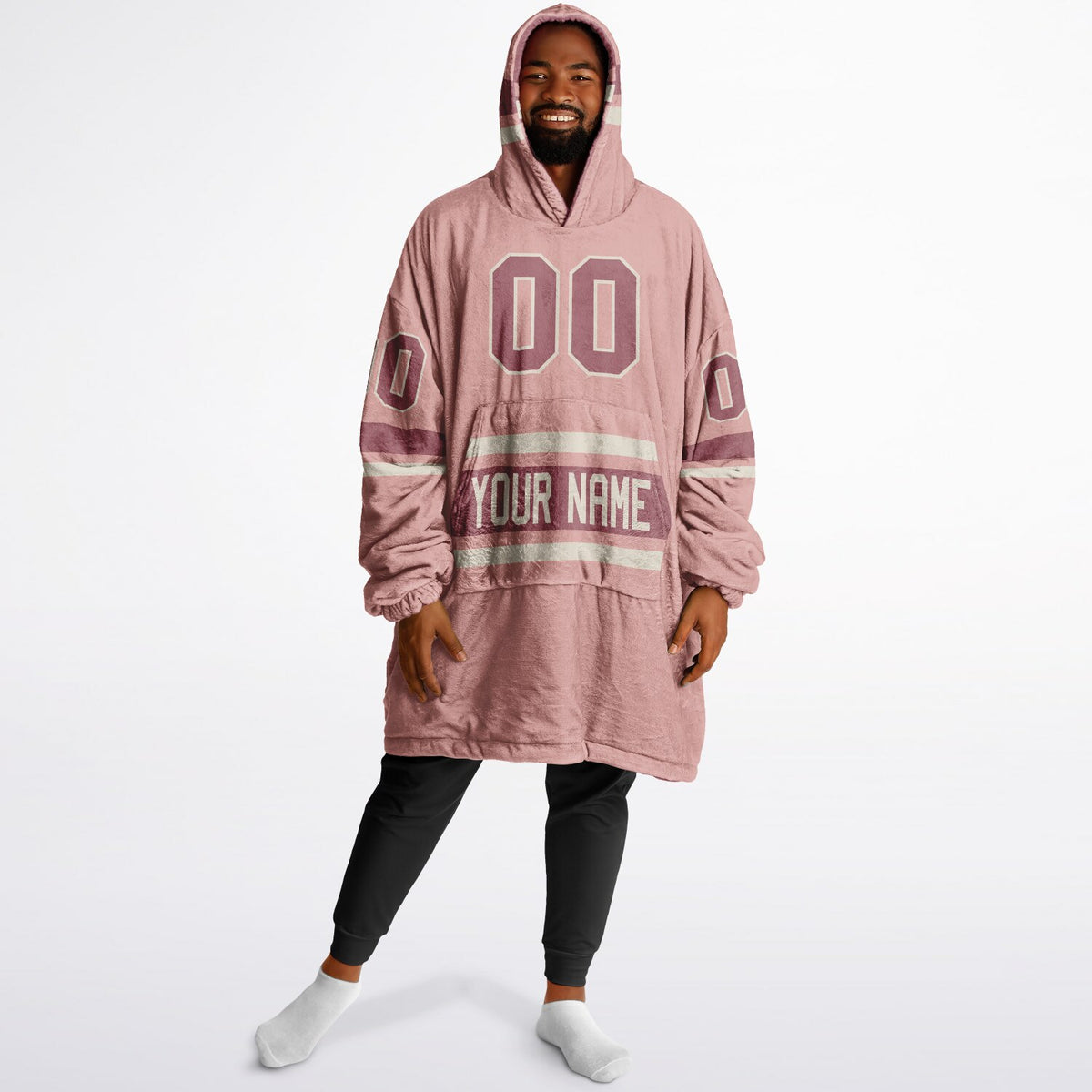Blush Pink Cream Rose Gold Superfan Reversible