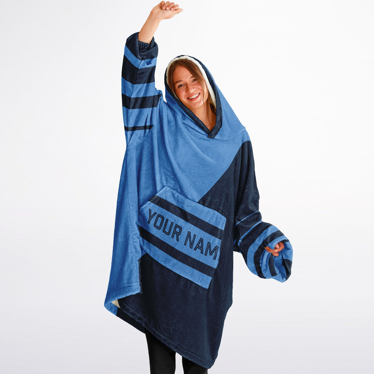 Light Blue & Navy Split Decision