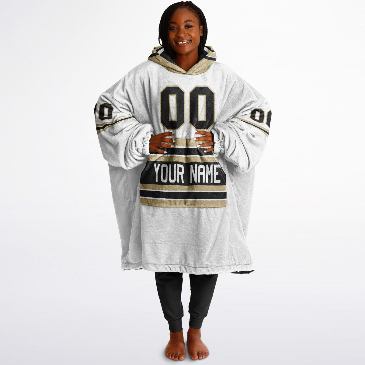 Black/Light Gold/White Superfan Reversible