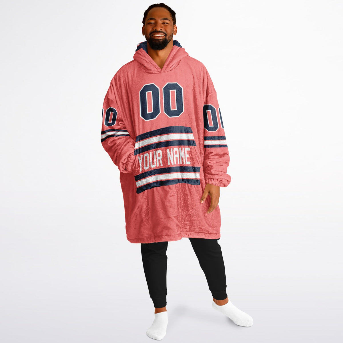Navy Electric Coral White Superfan Reversible