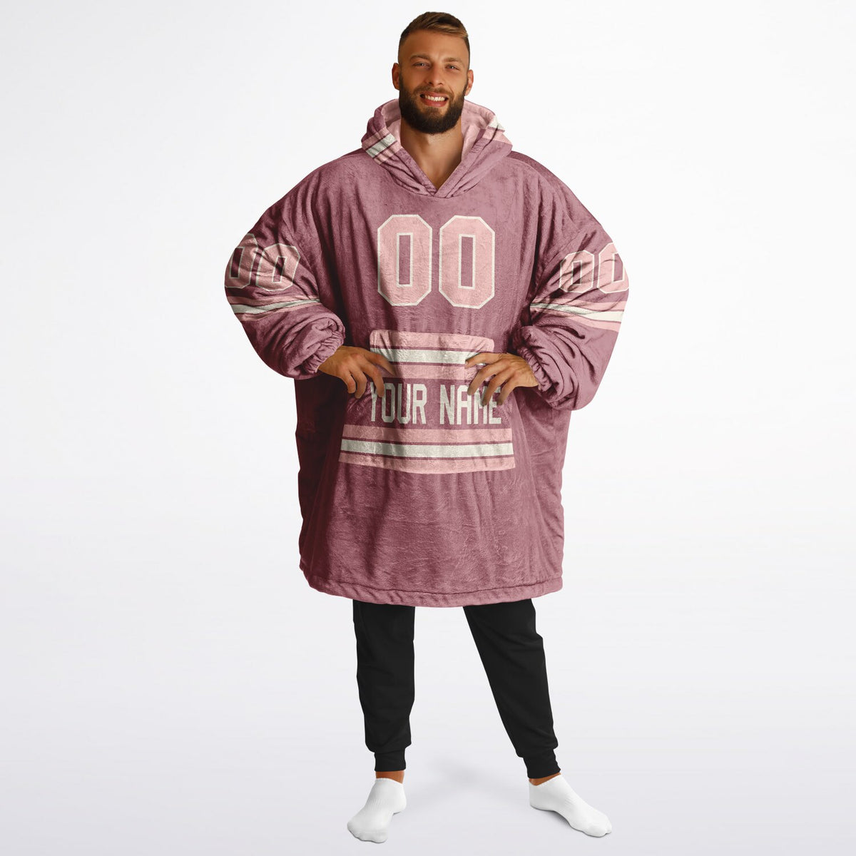 Blush Pink Cream Rose Gold Superfan Reversible