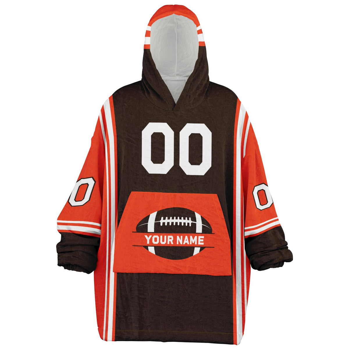 Brown/Orange/White Bold