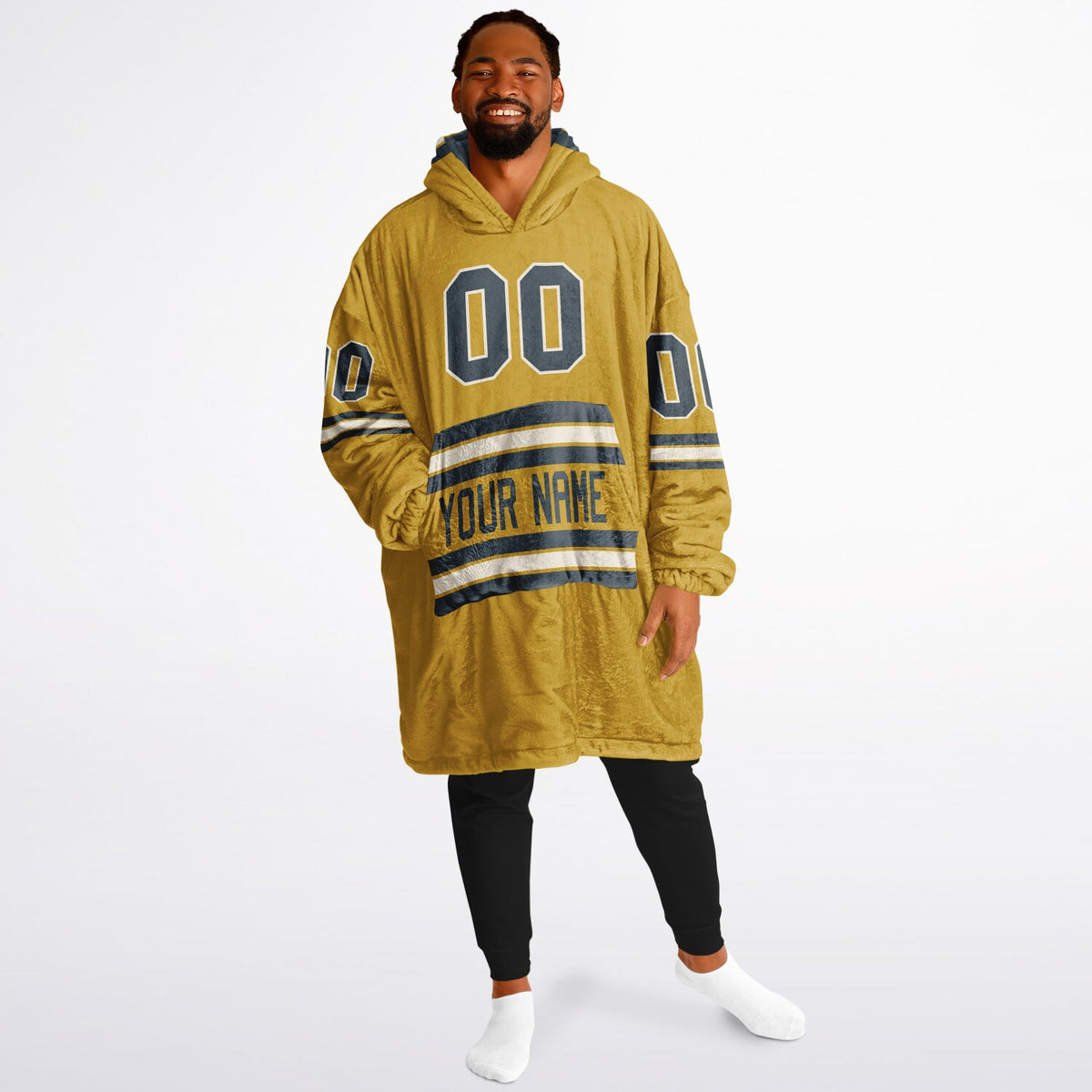 Charcoal Mustard Cream Superfan Reversible