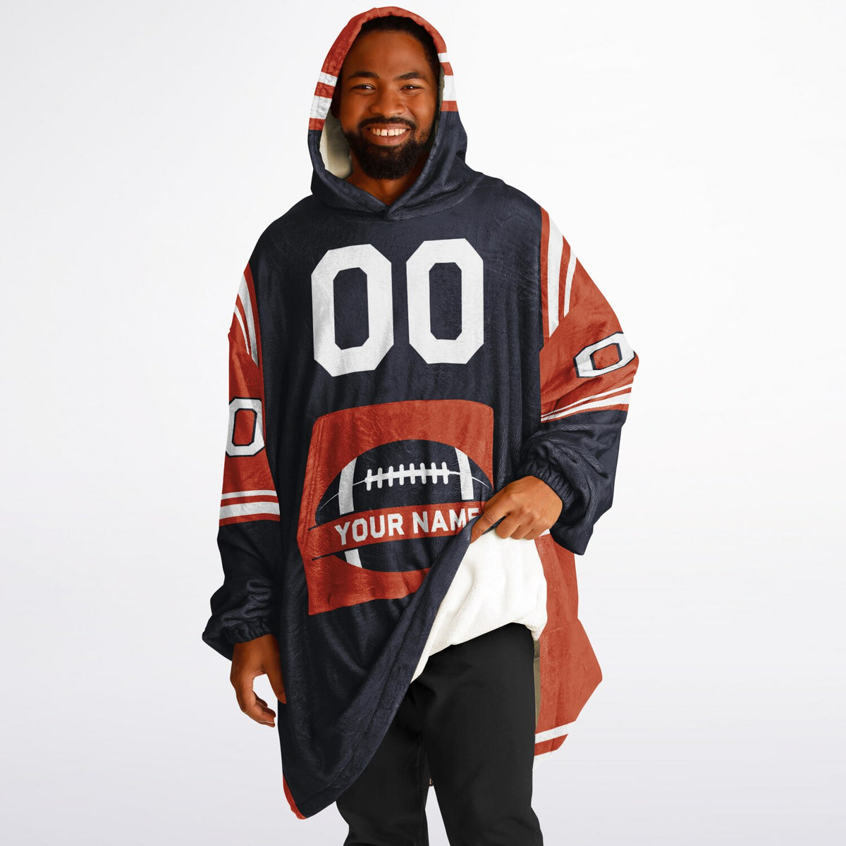Navy/Orange/White Bold
