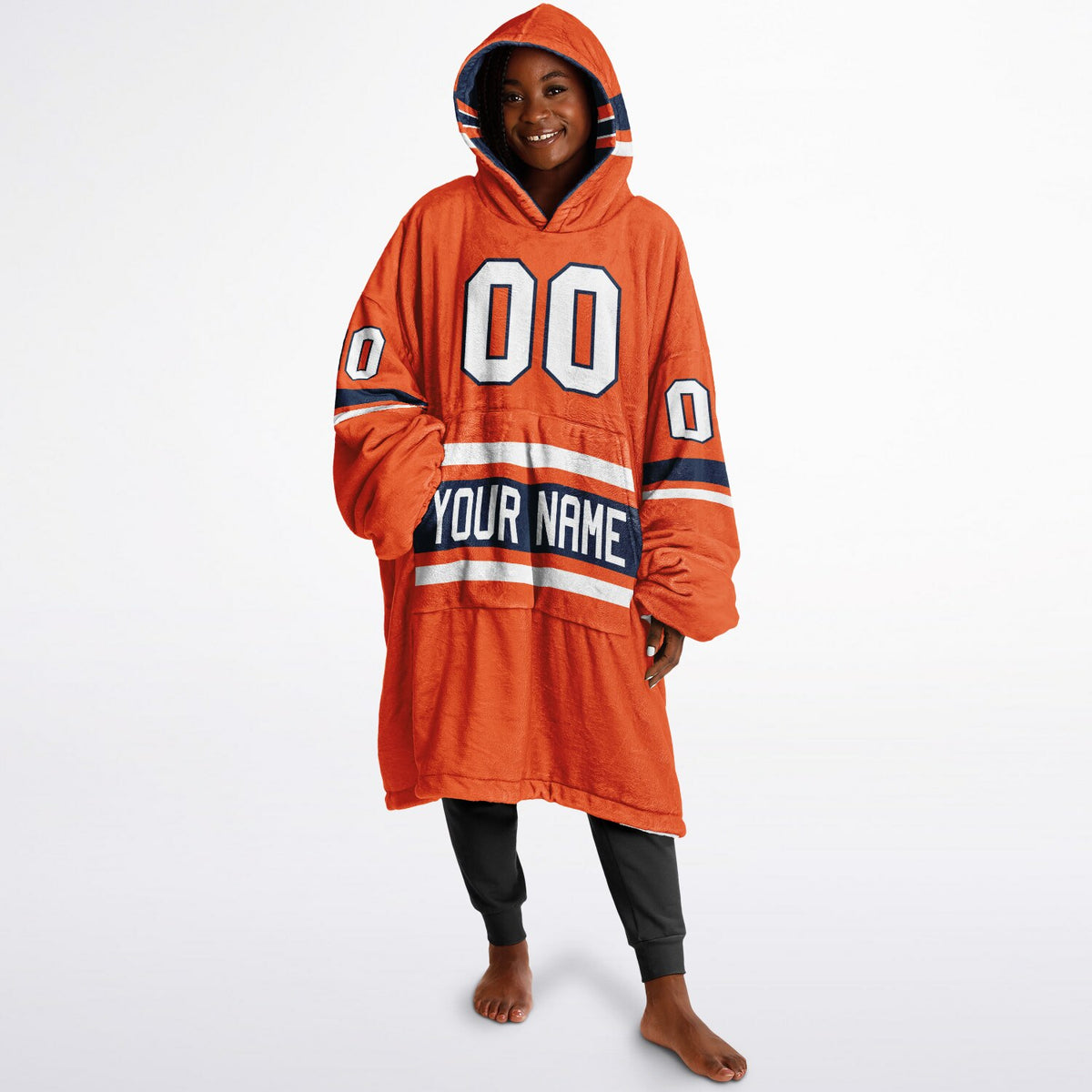 Orange/Navy/White Superfan Reversible
