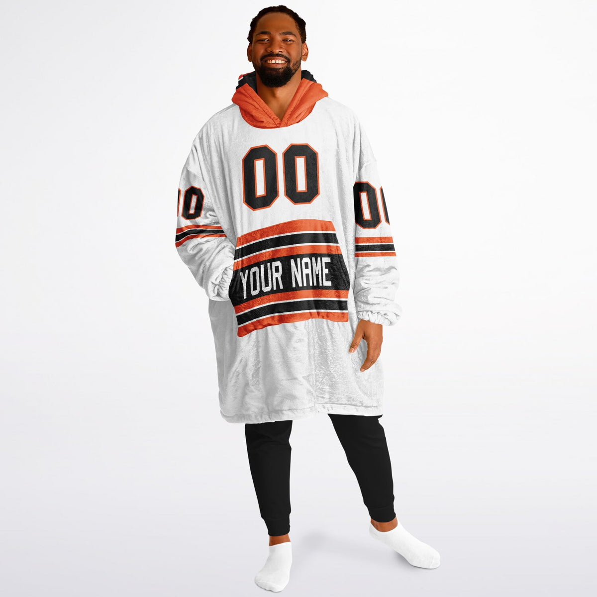 Black/Orange/White Superfan Reversible