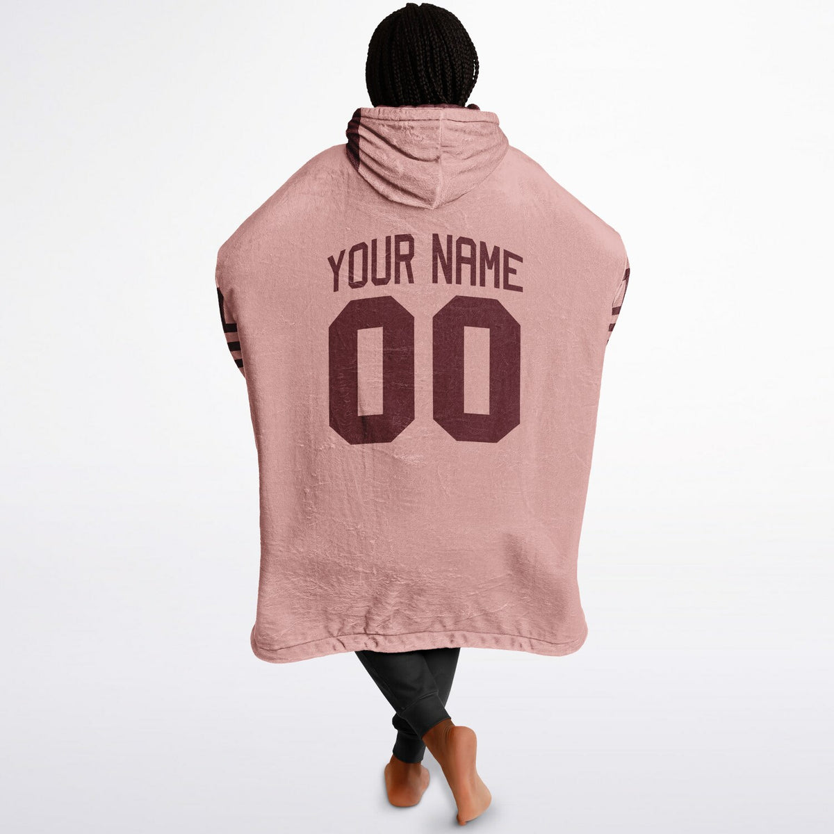 Burgundy & Blush Pink Superfan Reversible