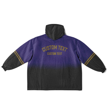 Purple/Black/Metallic Gold Everyday Reversible