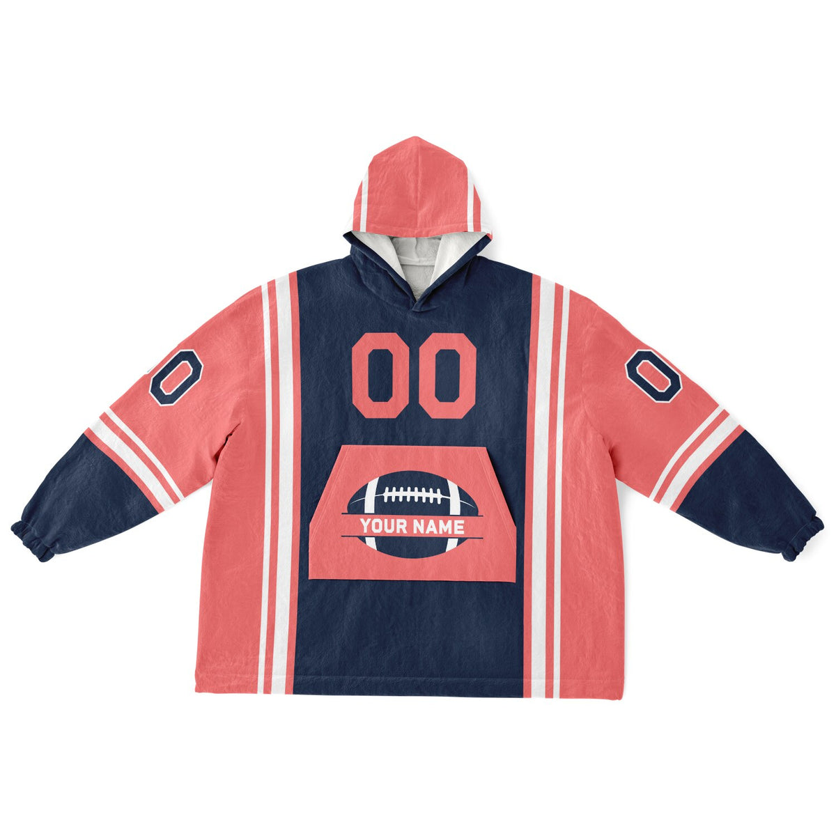 Navy Electric Coral White Bold