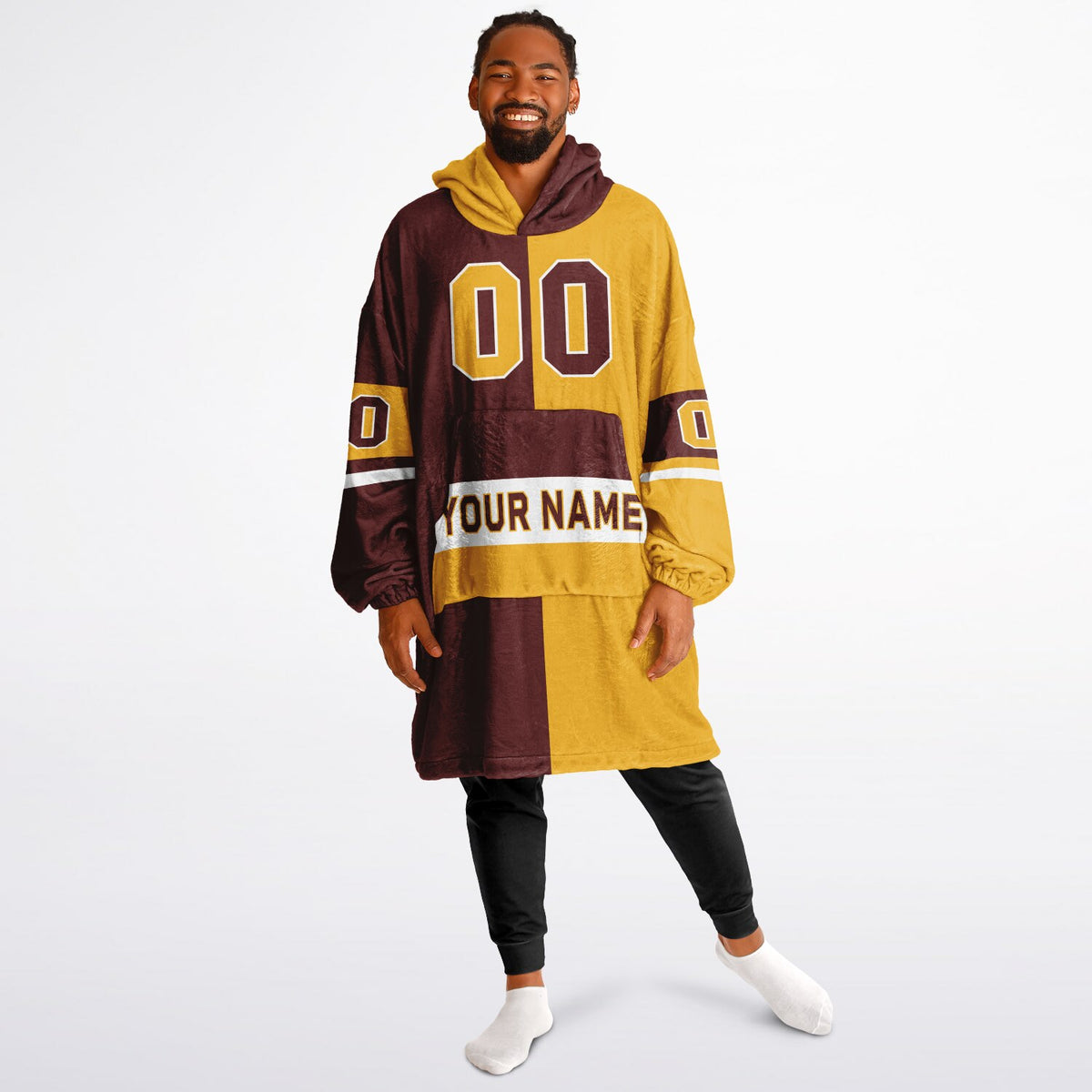 Burgundy/Gold/White Halftime