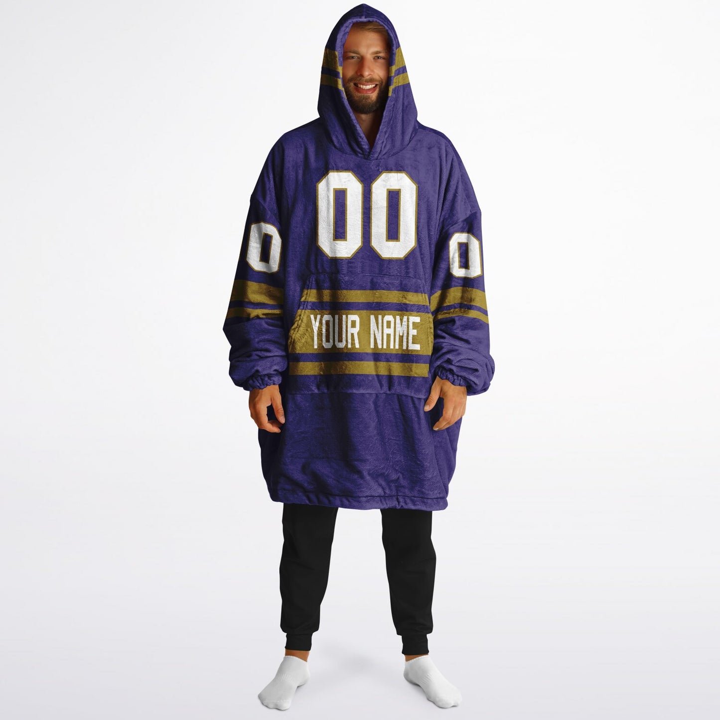 Purple/Metallic Gold Superfan Reversible