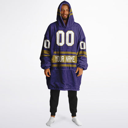 Purple/Metallic Gold Superfan Reversible