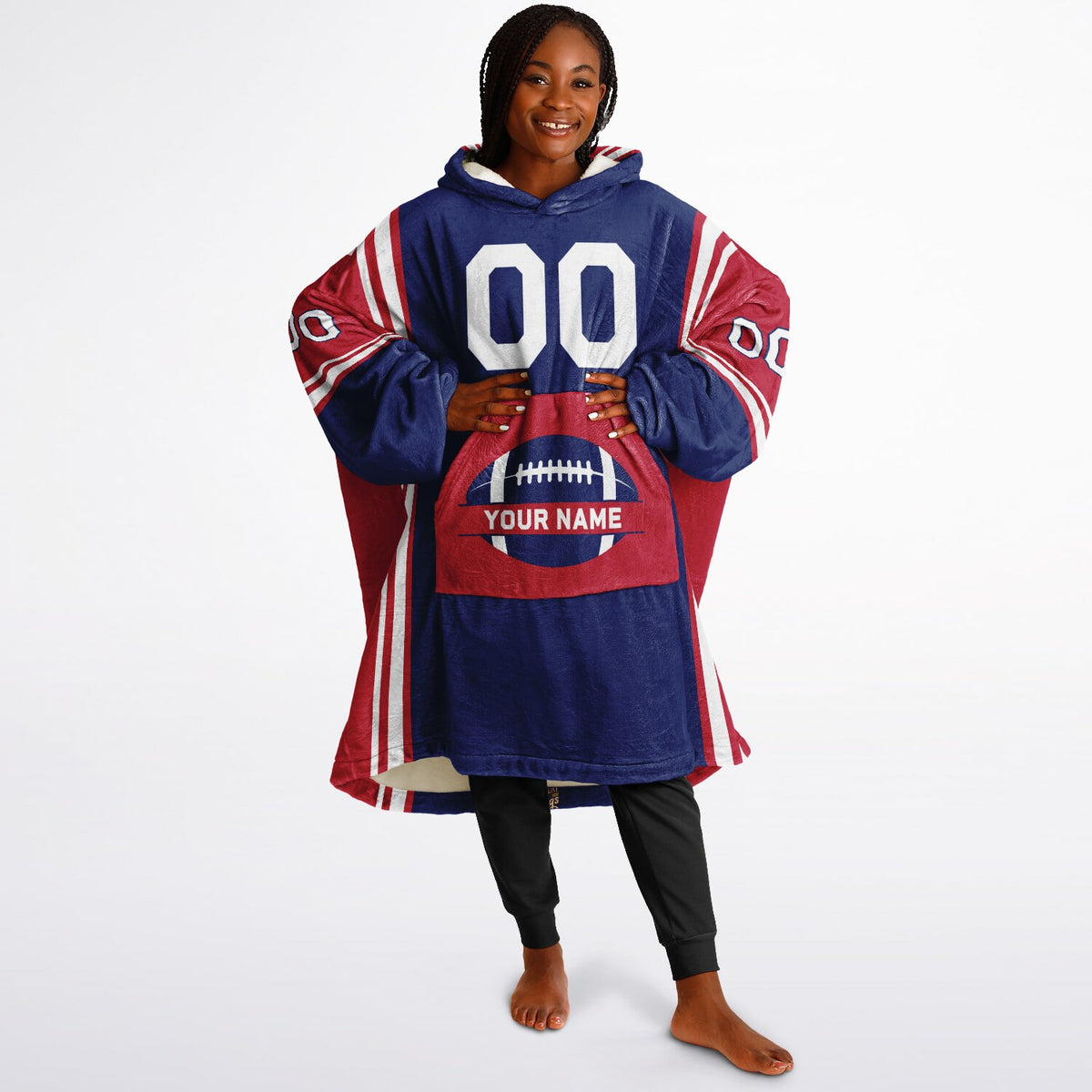 Dark Blue/Red/White Bold