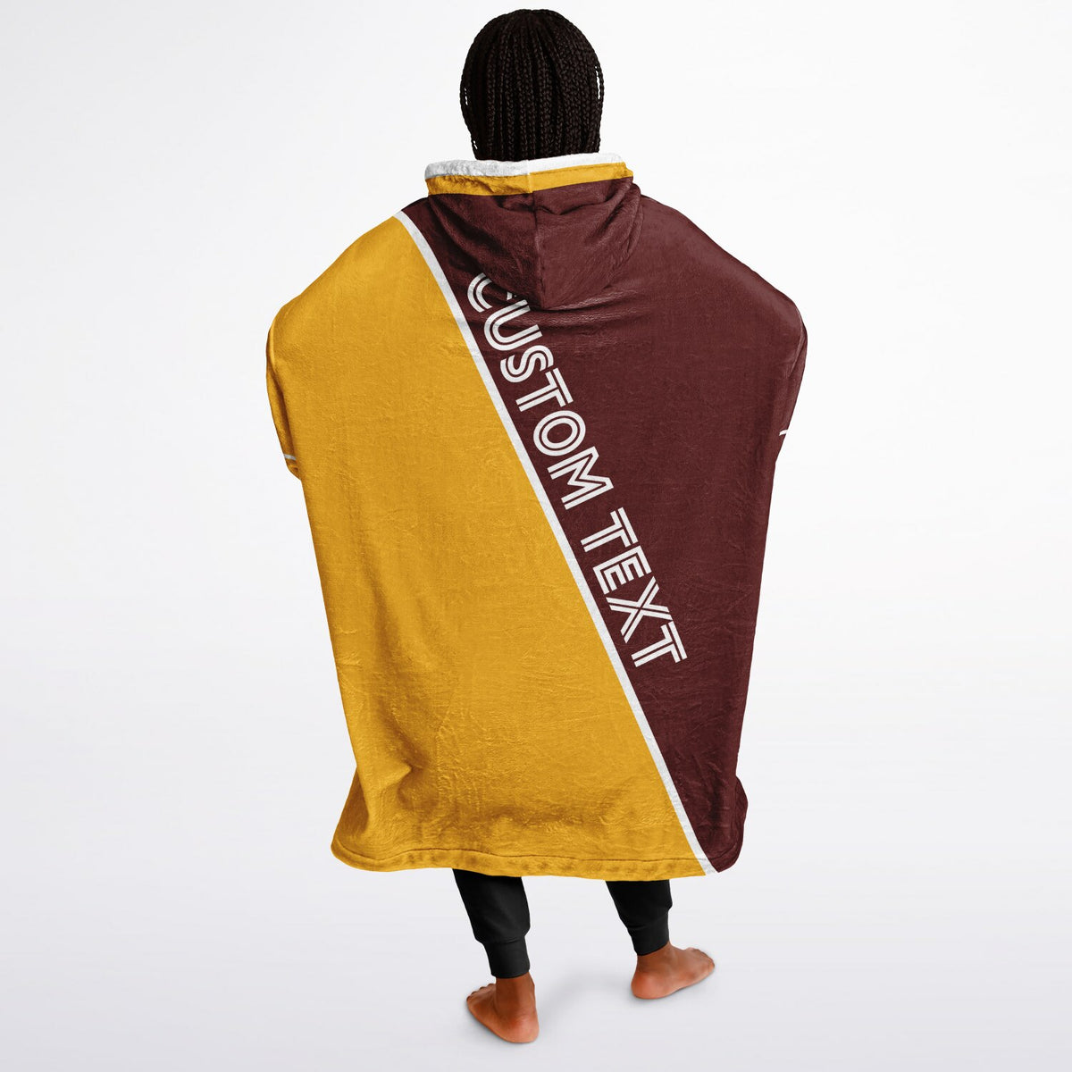 Burgundy Gold White Split Decision