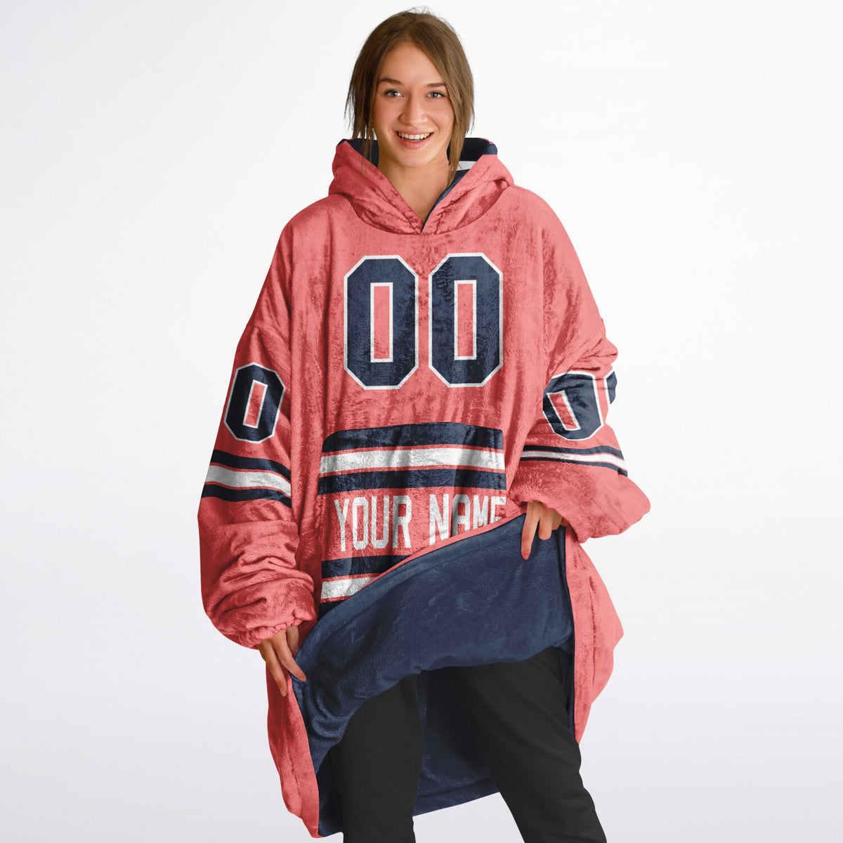 Navy Electric Coral White Superfan Reversible