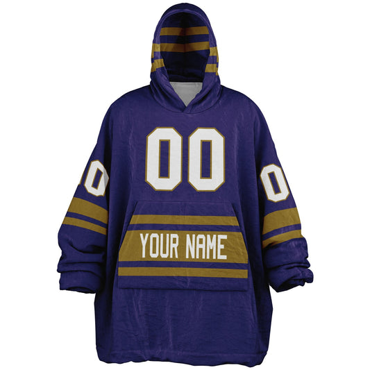 Purple/Metallic Gold Superfan Reversible
