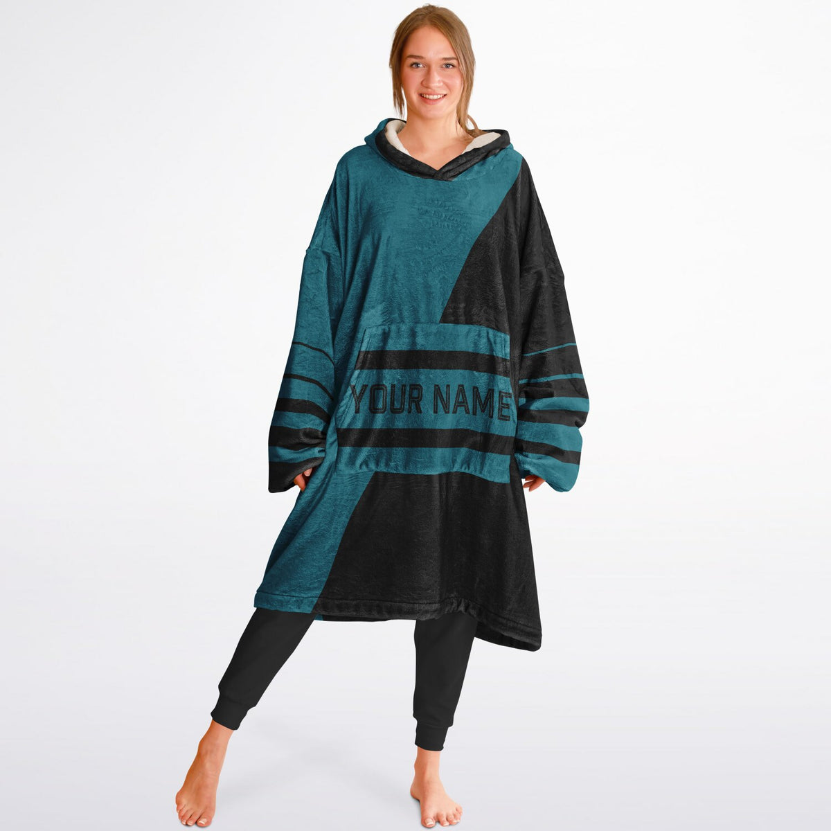 Teal & Black Split Decision