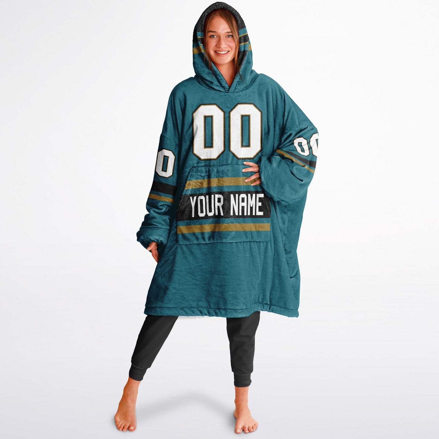 Teal/Black/Gold Superfan Reversible