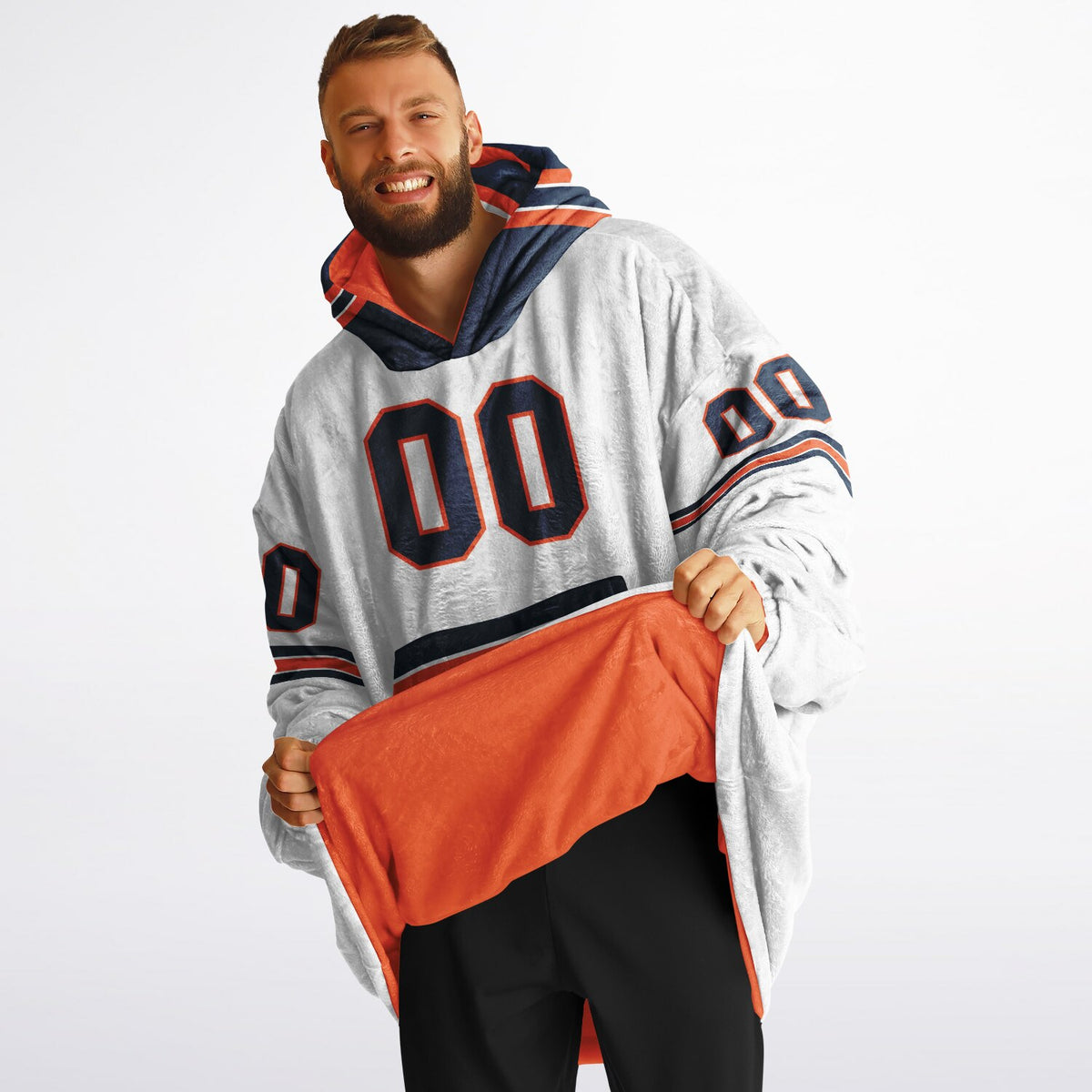 Orange/Navy/White Superfan Reversible