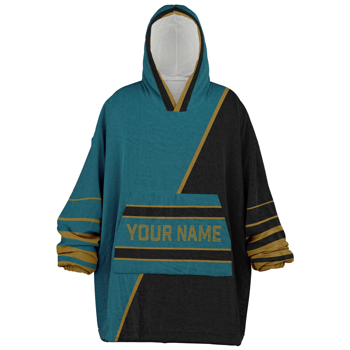 Teal Black Gold Split Decision
