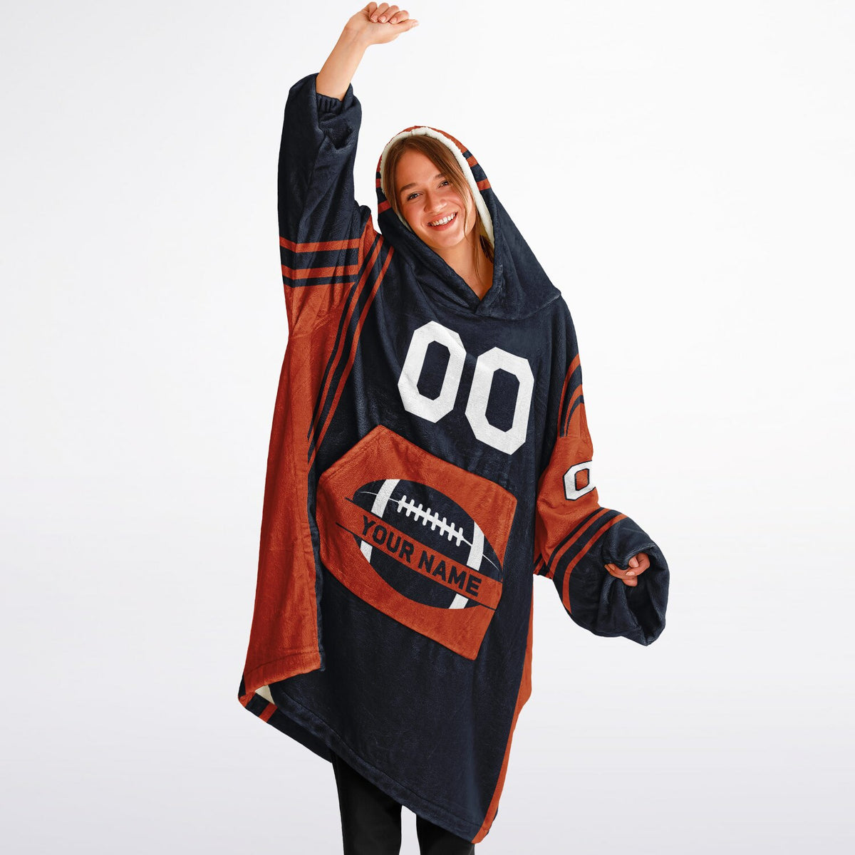 Navy/Orange Bold
