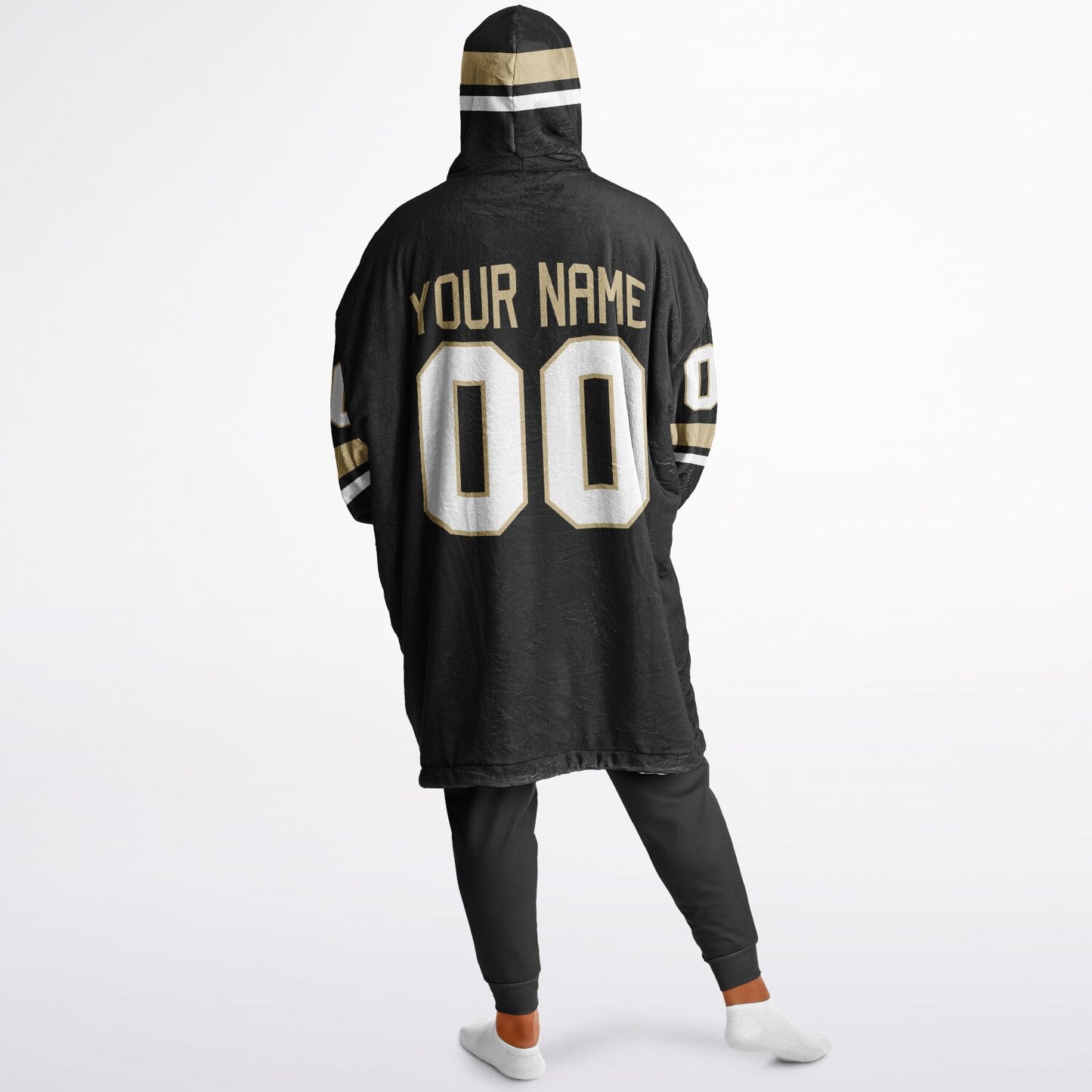 Black/Old Gold/White Superfan Reversible