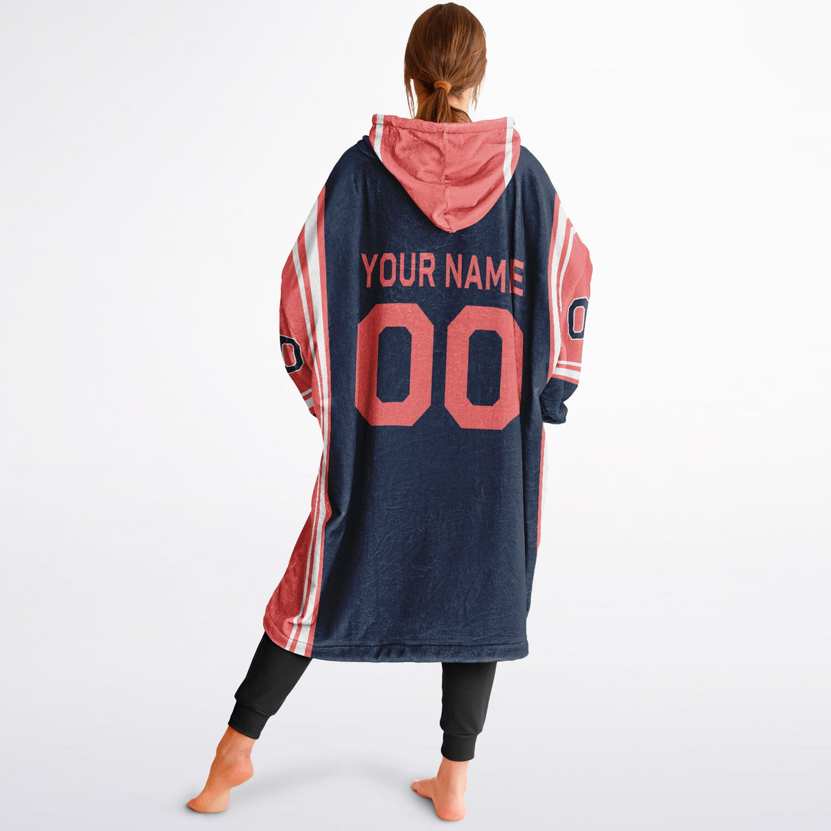 Navy Electric Coral White Bold