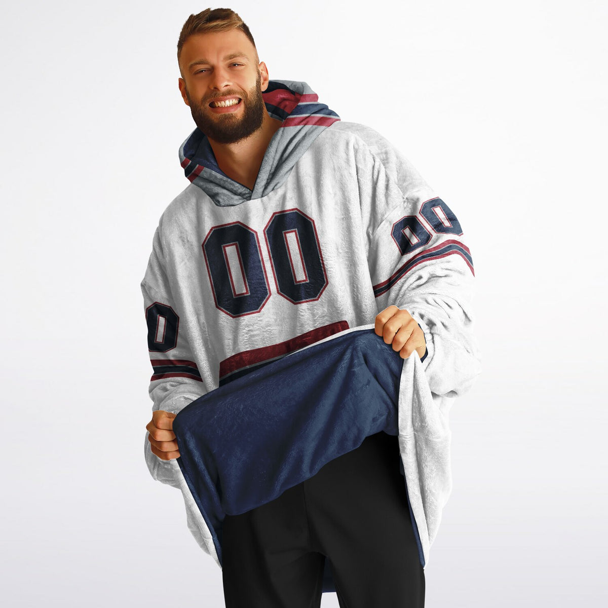 Navy/Red/Silver Superfan Reversible