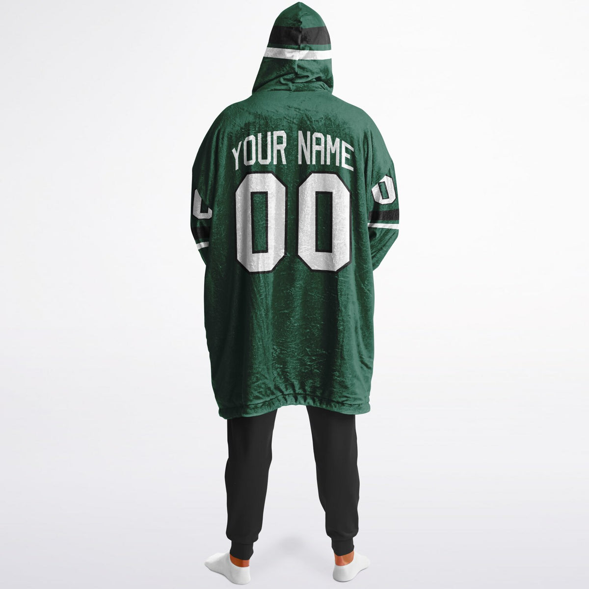 Green/Black/White Superfan Reversible