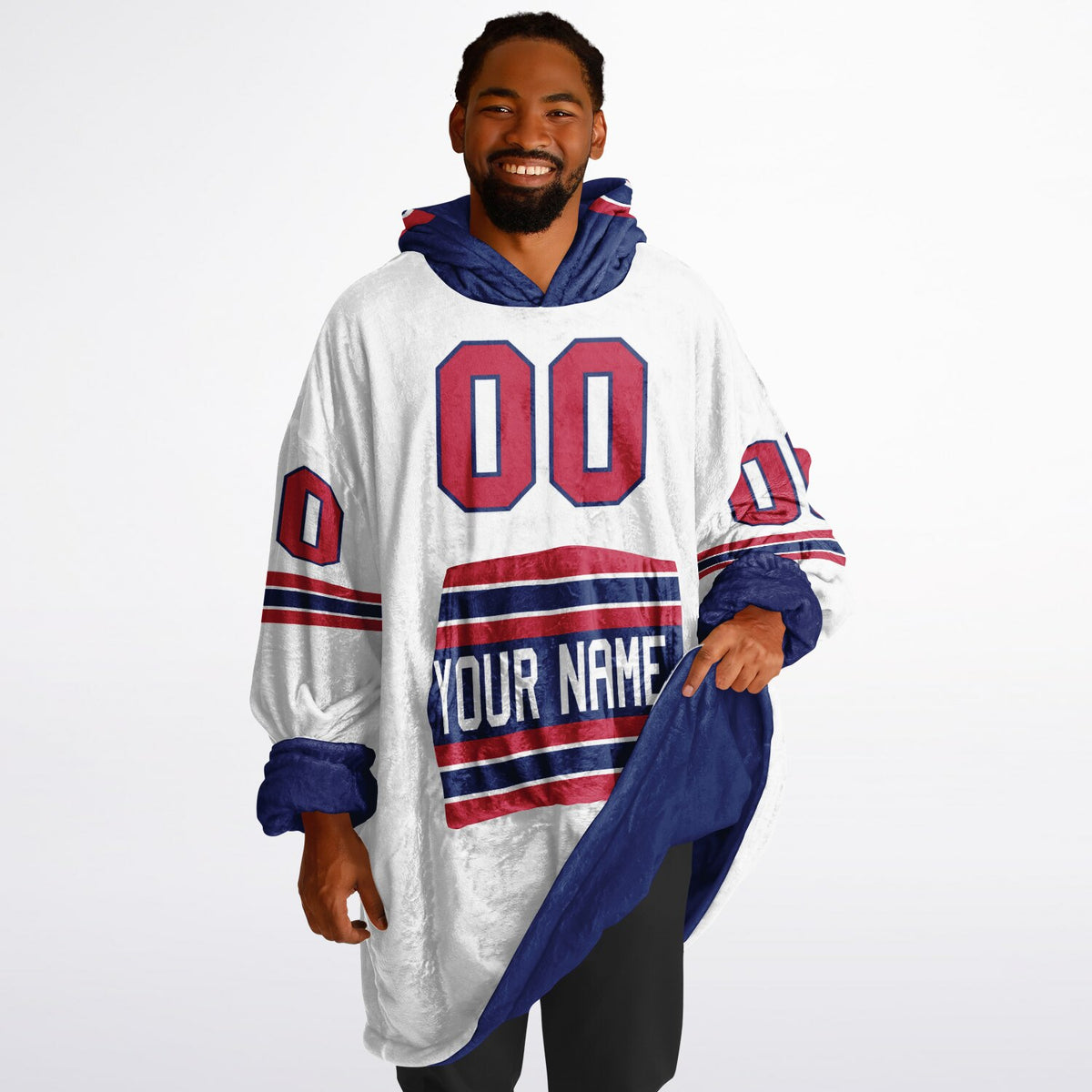 Dark Blue/Red/White Superfan Reversible
