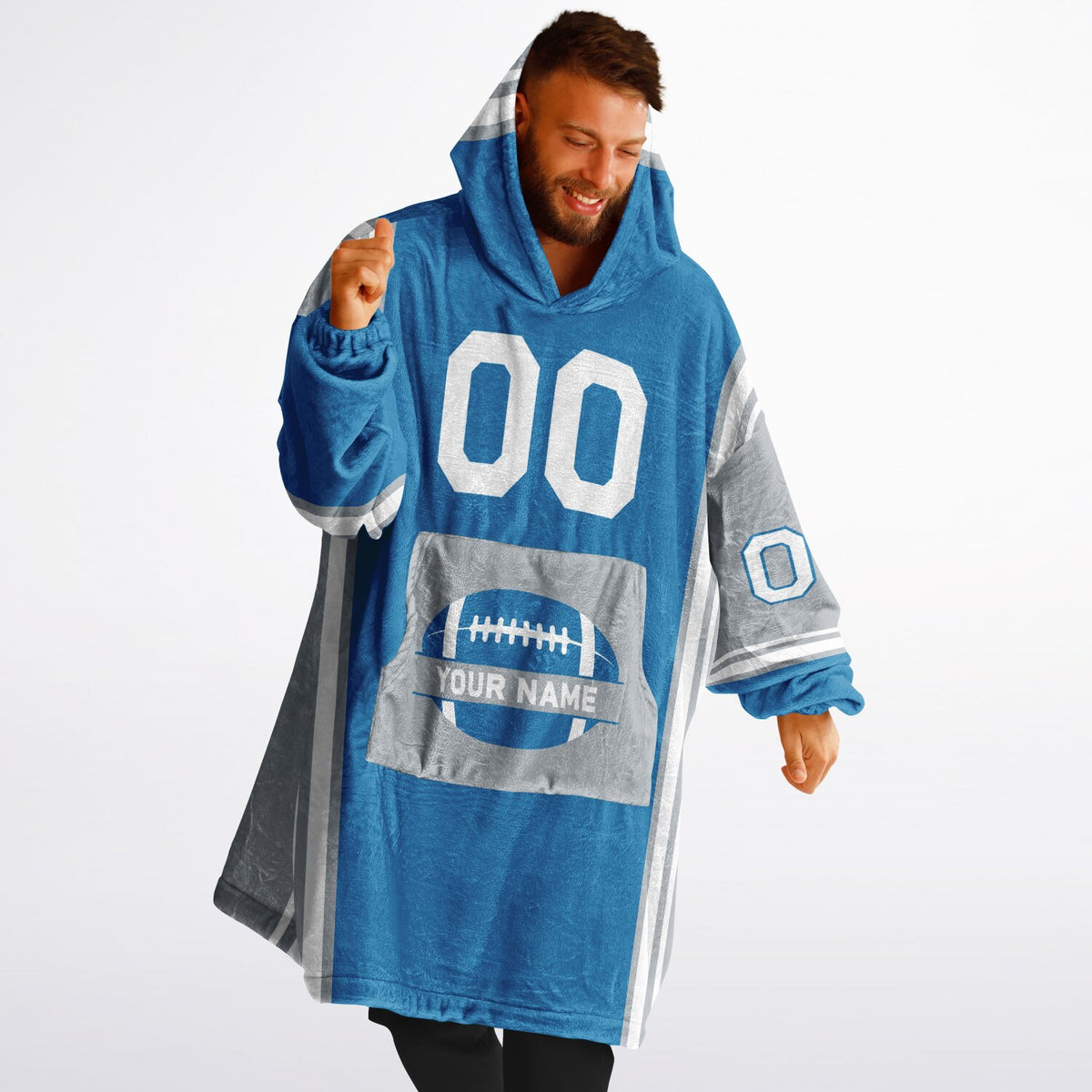 Blue/Silver/White Bold