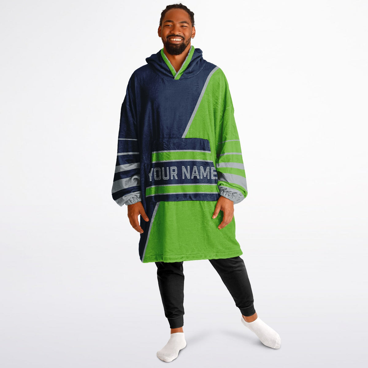 Navy Green Gray Split Decision