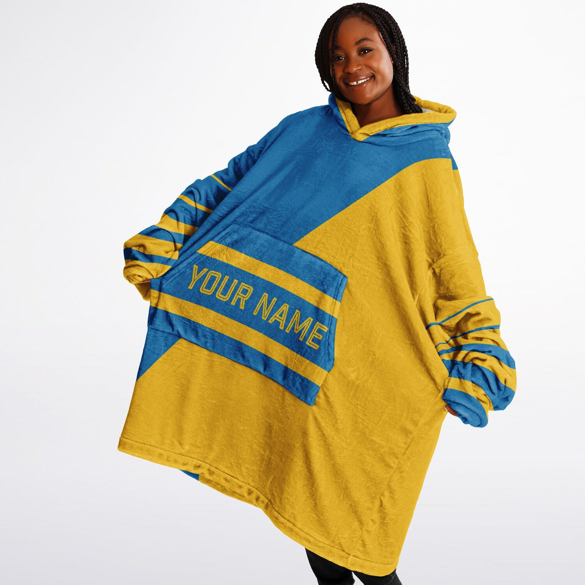 Blue & Gold Split Decision