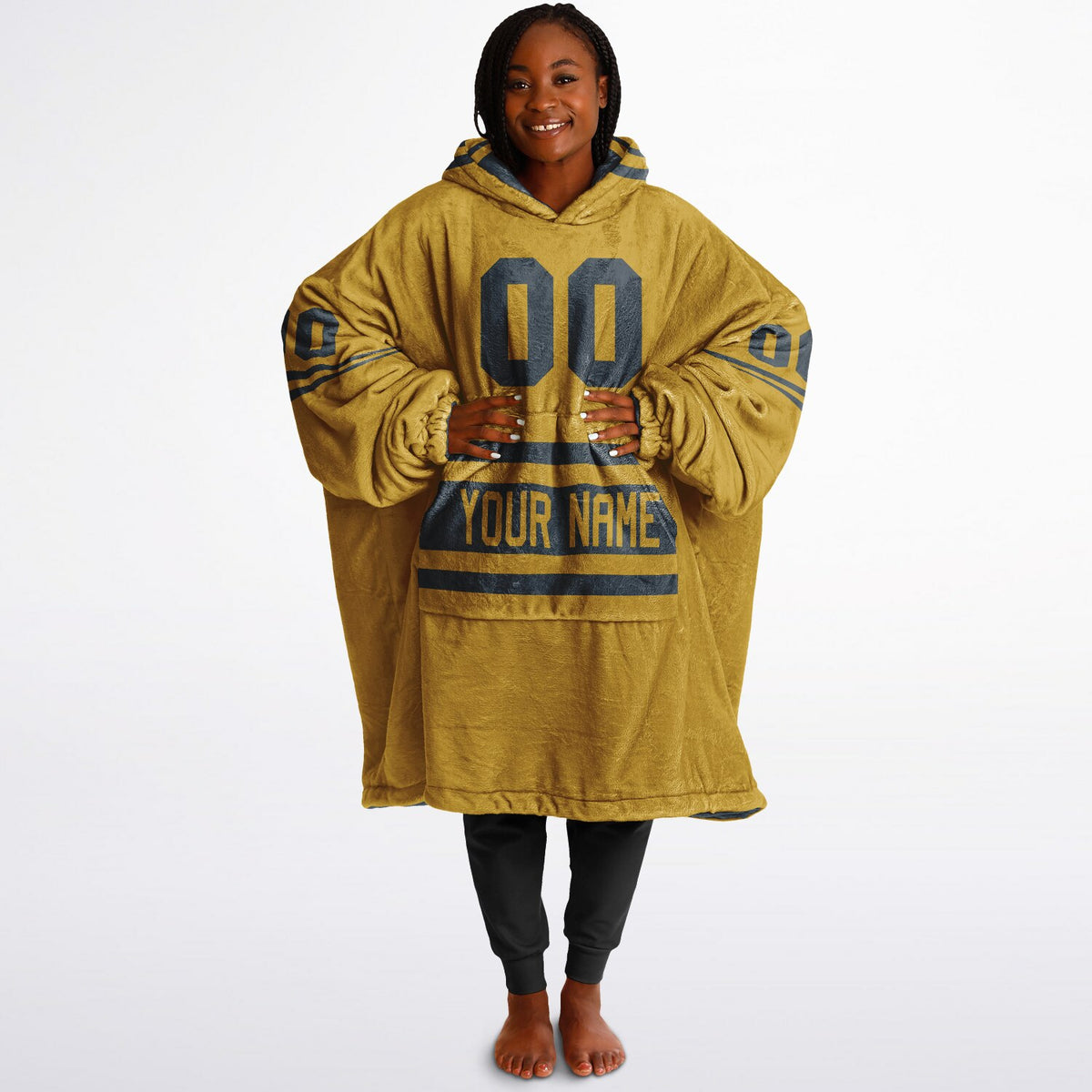 Charcoal & Mustard Superfan Reversible