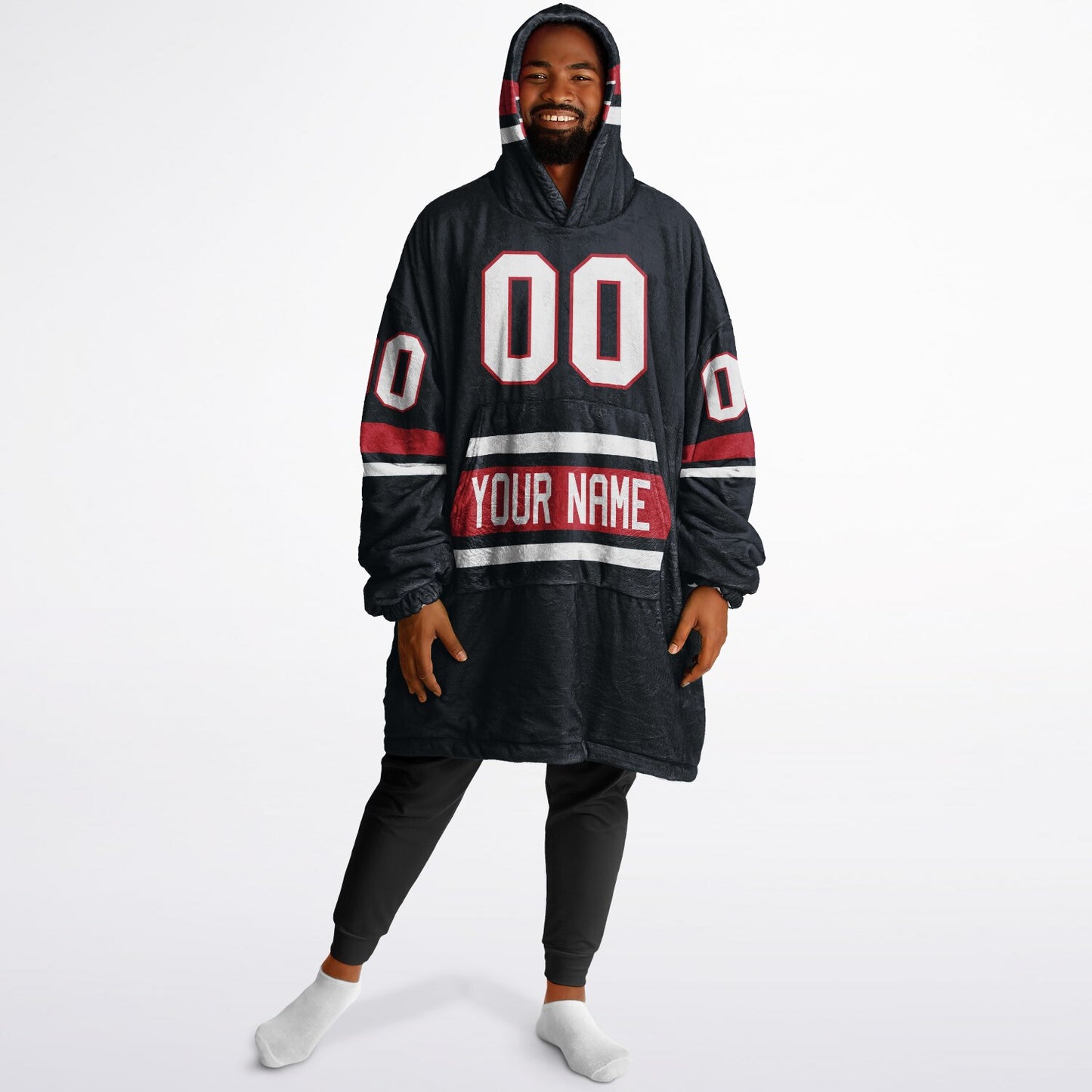 Deep Steel Blue/Red/White Superfan Reversible