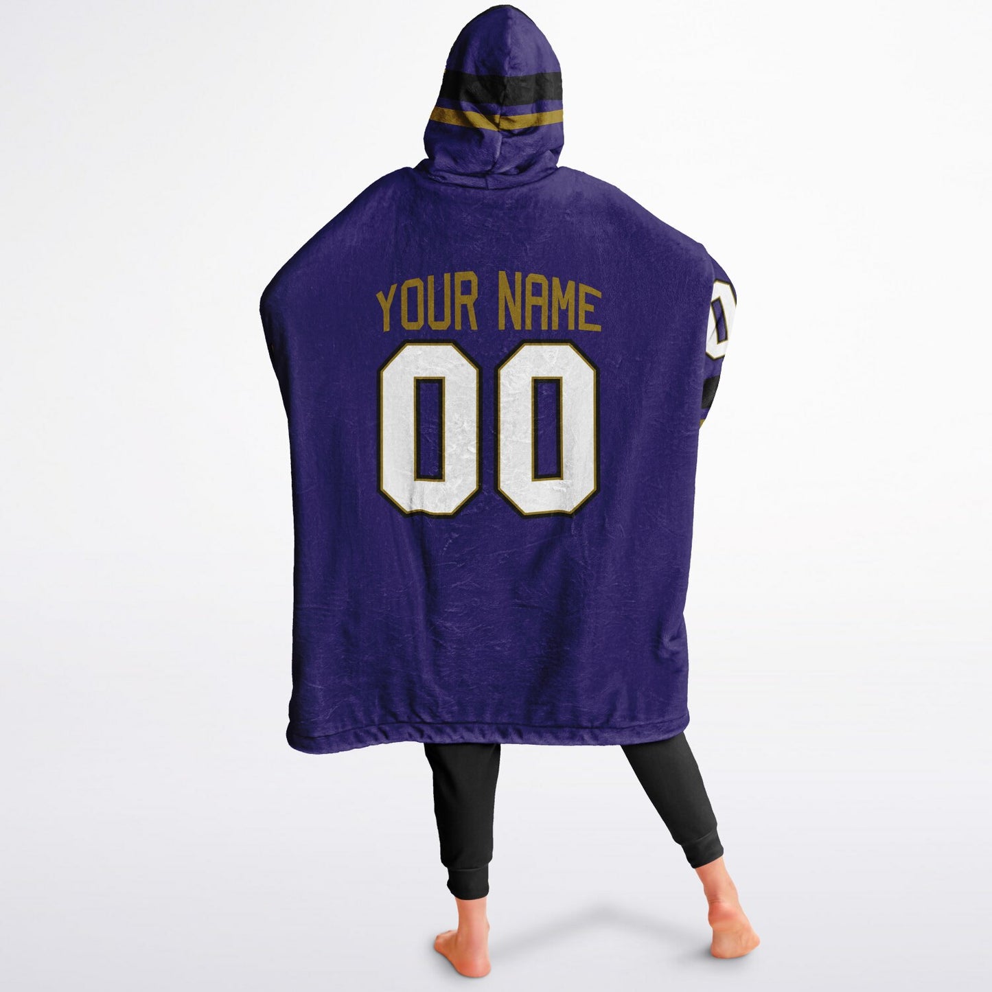 Purple/Black/Metallic Gold Superfan Reversible
