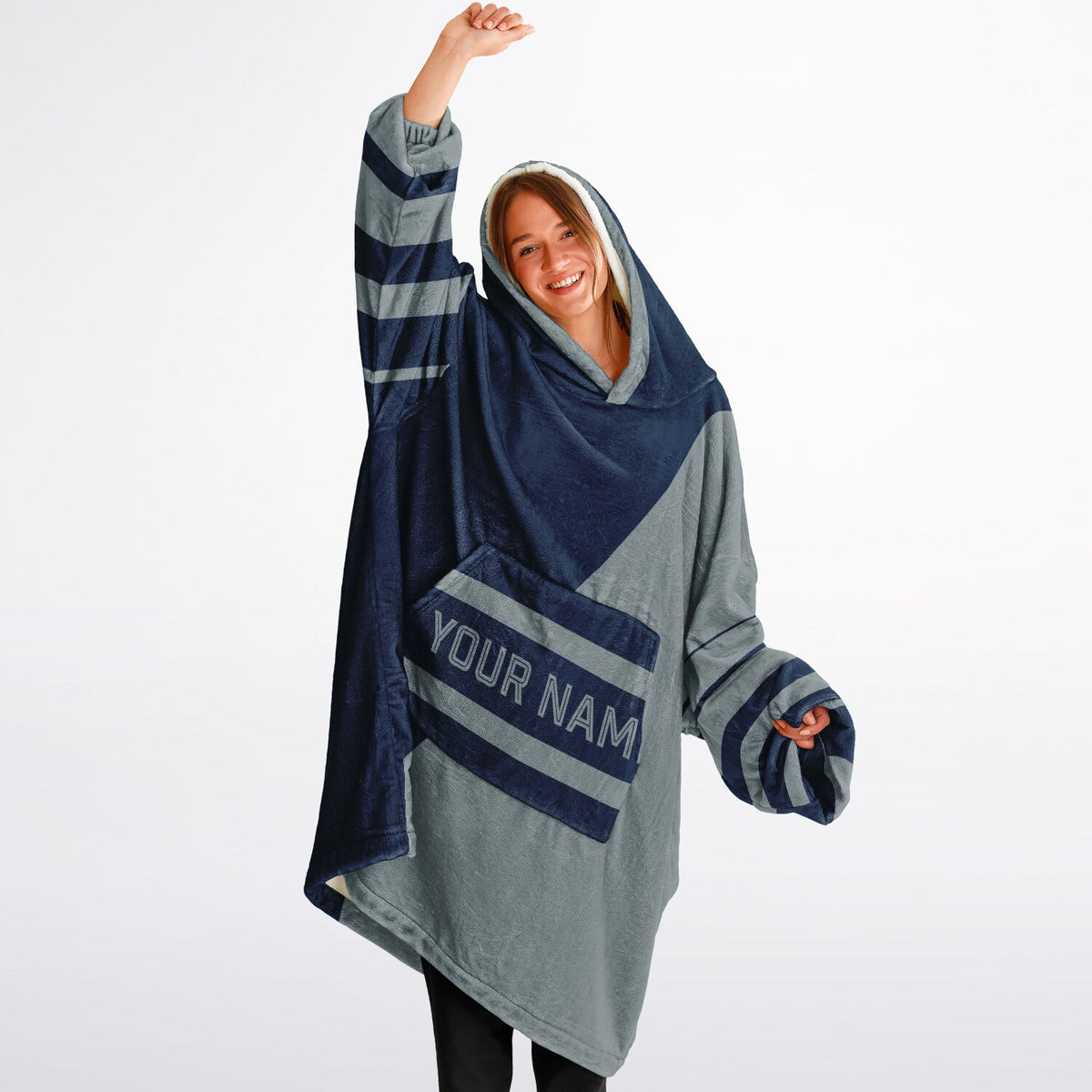 Navy & Silver Split Decision