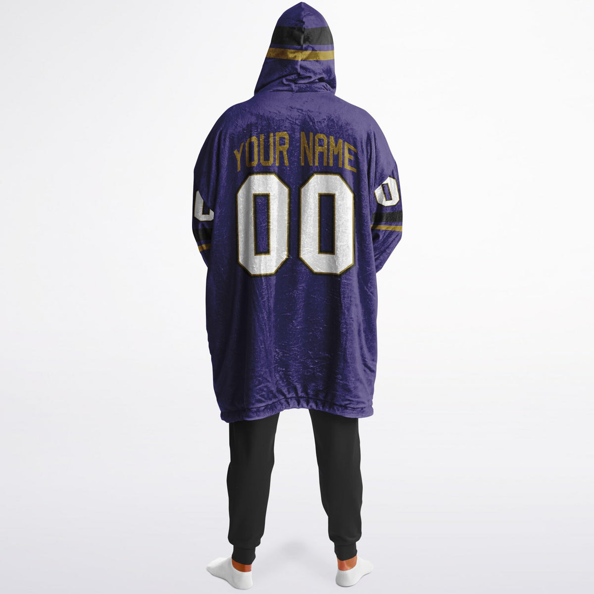 Purple Black Dark Gold Superfan Reversible